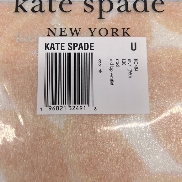 Kate Spade Staci Orange Toss Medium L-Zip Wristlet Multi - Picture 11 of 14